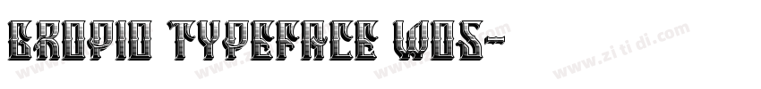 Gropio Typeface W05字体转换